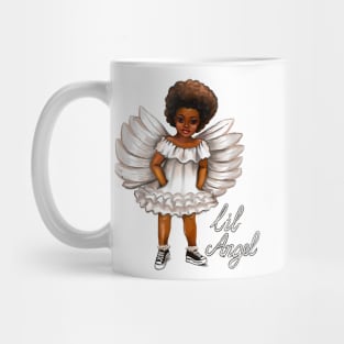 The Best angel Gift ideas 2022, lil angel.... afro baby angel  - curly Afro Hair Mug